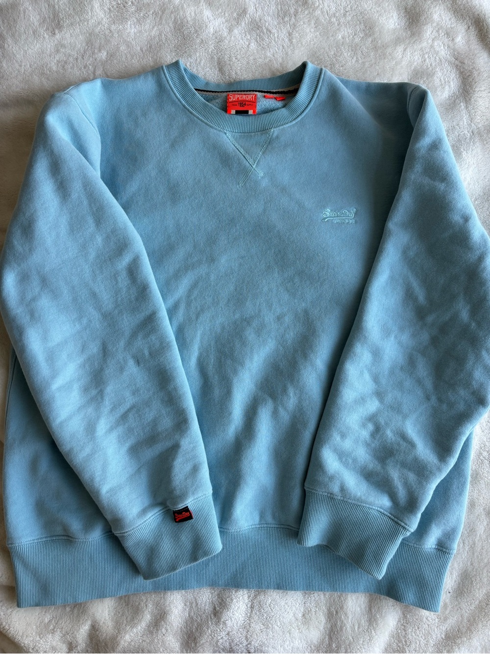 Superdry Men's Pale Blue Crewneck Sweatshirt
